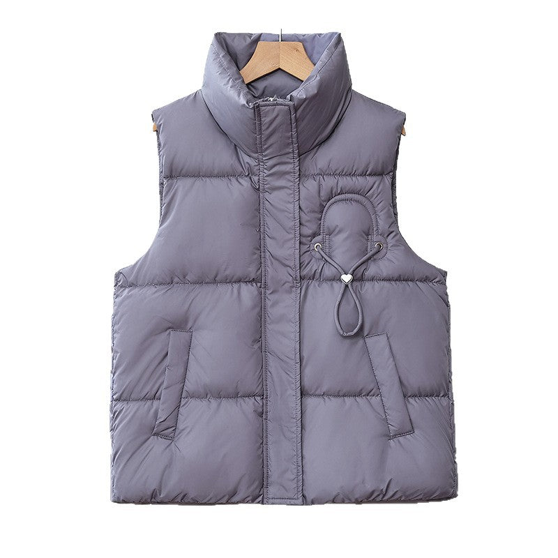 Gilet matelassé léger pour femmes avec col montant et application de cordon décoratif Echo Archiv