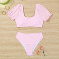 Bikini femme avec manches bouffantes et taille haute Echo Archiv