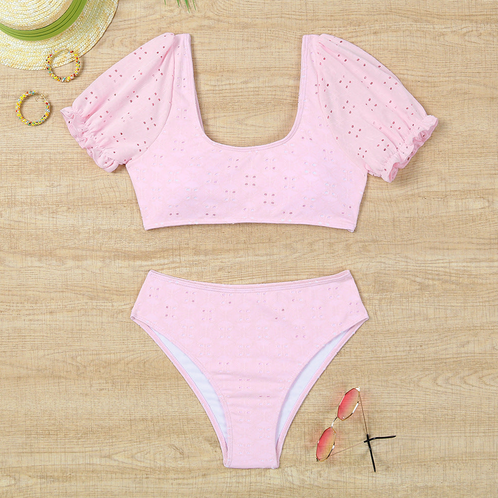 Bikini femme avec manches bouffantes et taille haute Echo Archiv