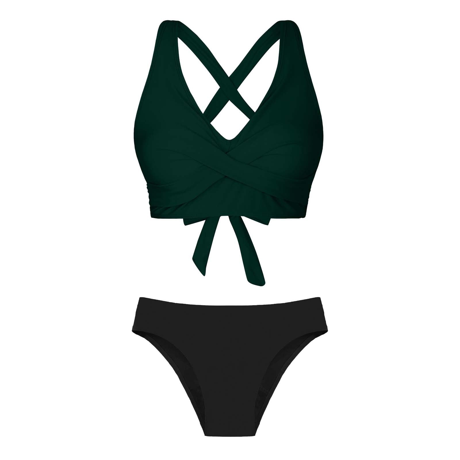 Maillot de bain deux pièces pour femmes avec design floral R&B