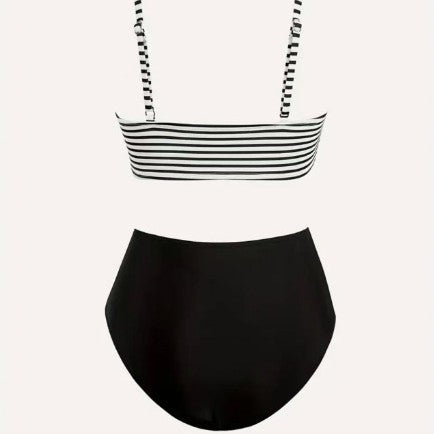 Ensemble de bikini taille haute pour femmes avec haut noué R&B