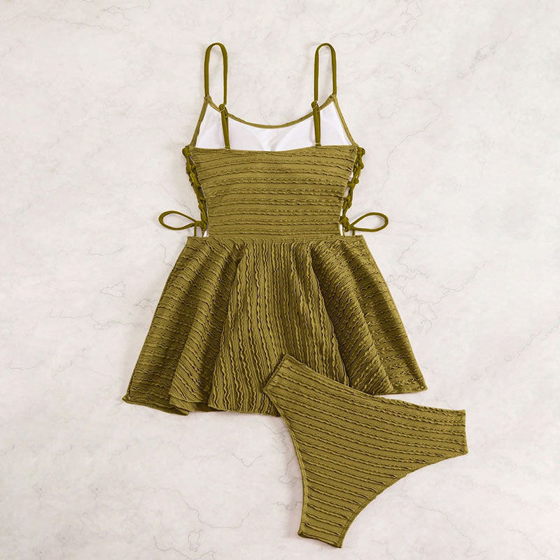 Tankini femme avec design de jupe flottante R&B