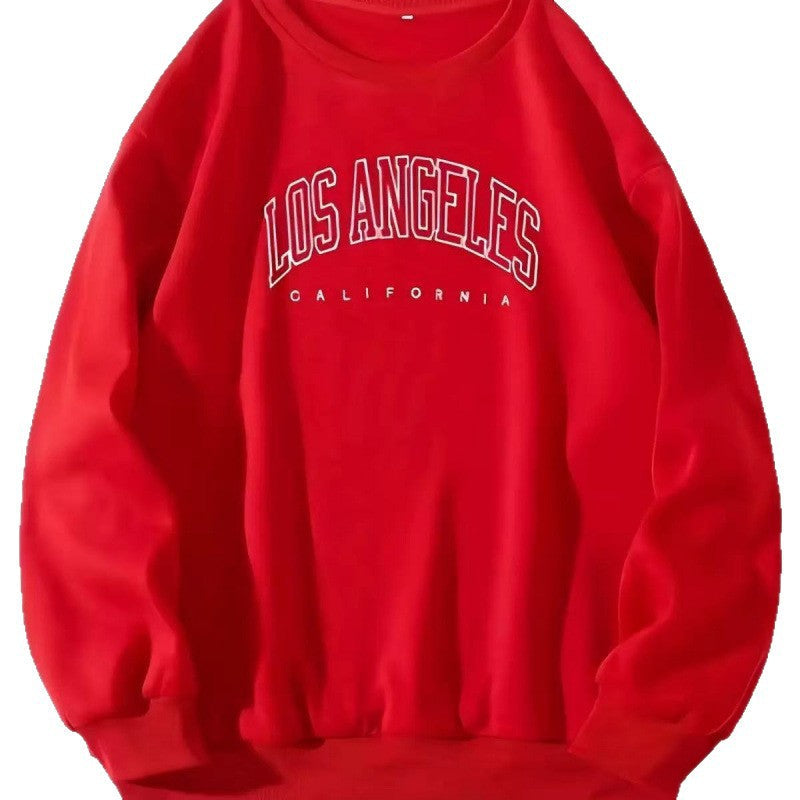 Sweatshirt Décontracté Femme avec Impression Vintage Los Angeles Echoarchiv