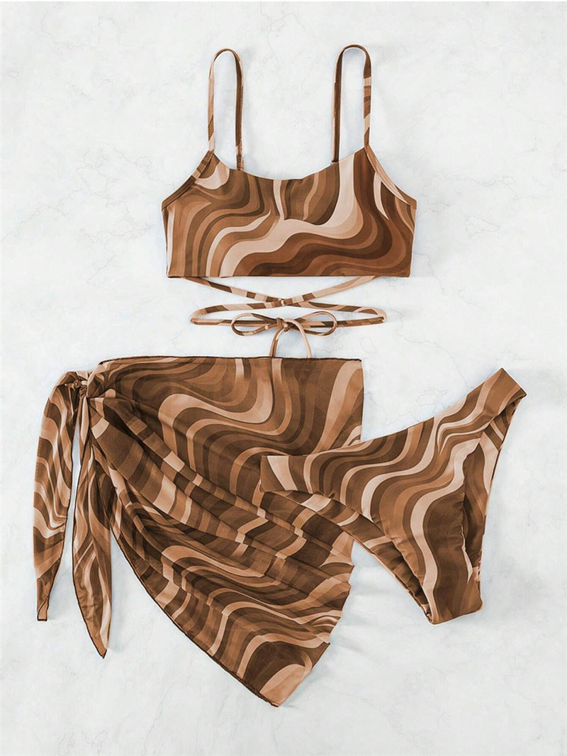 Ensemble de maillots de bain tendance pour femmes avec jupe portefeuille Echo Archiv
