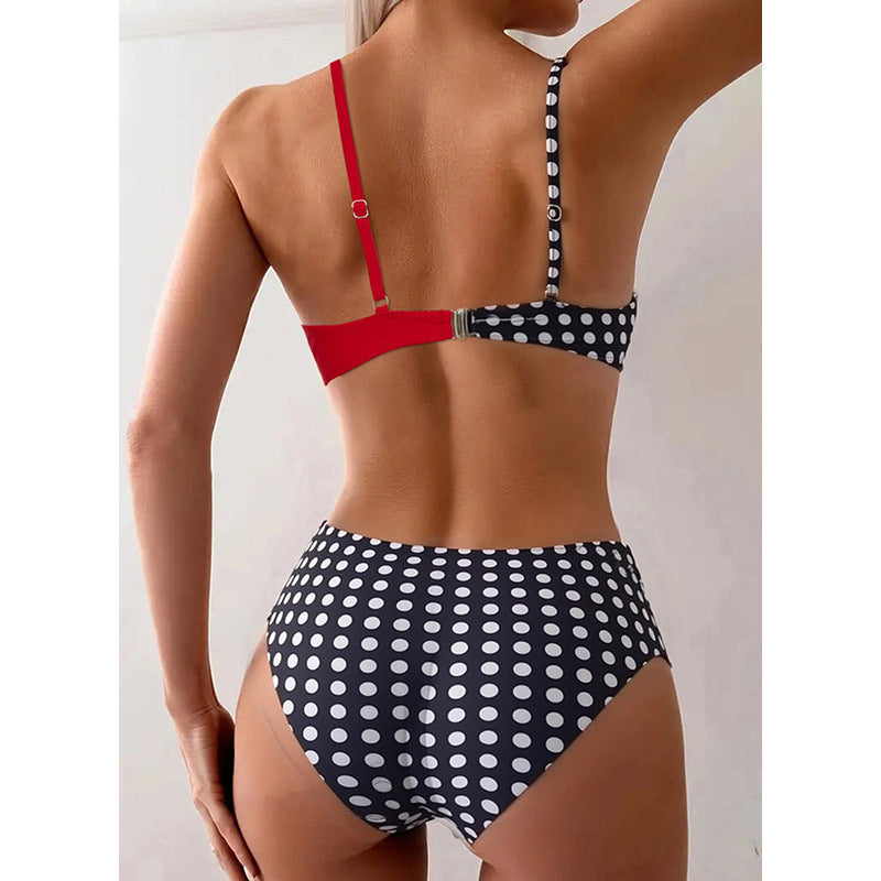 Bikini taille haute pour femmes avec un design innovant R&B