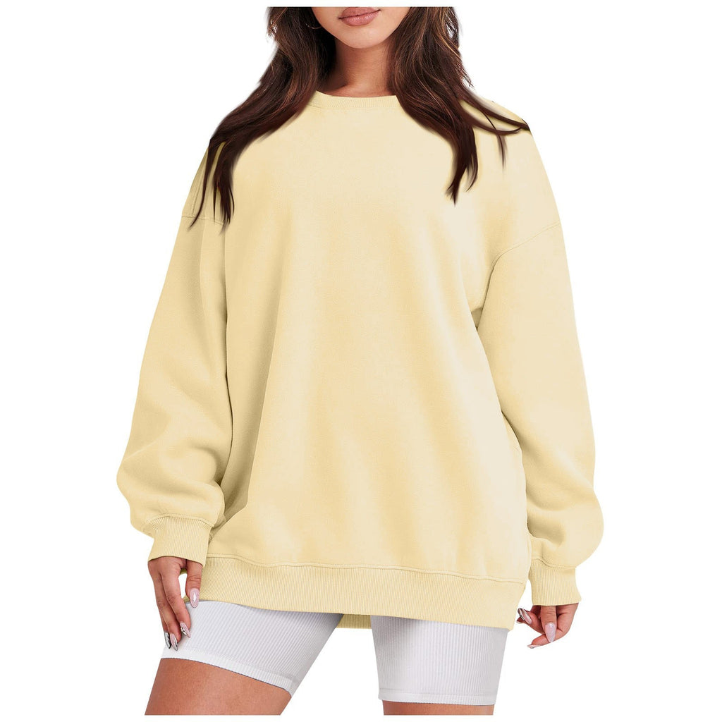 Sweatshirt longline pour femmes avec ourlet côtelé, manches raglan et intérieur gratté Echo Archiv