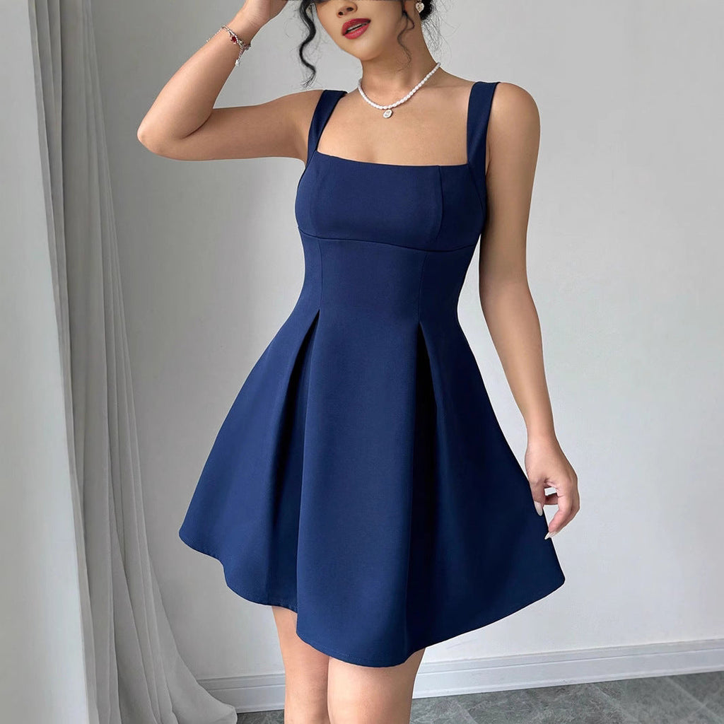 Robe de bal pour femmes avec décolleté carré et jupe fluide R&B