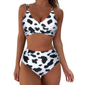 Bikini taille haute tendance pour femmes avec fronces R&B