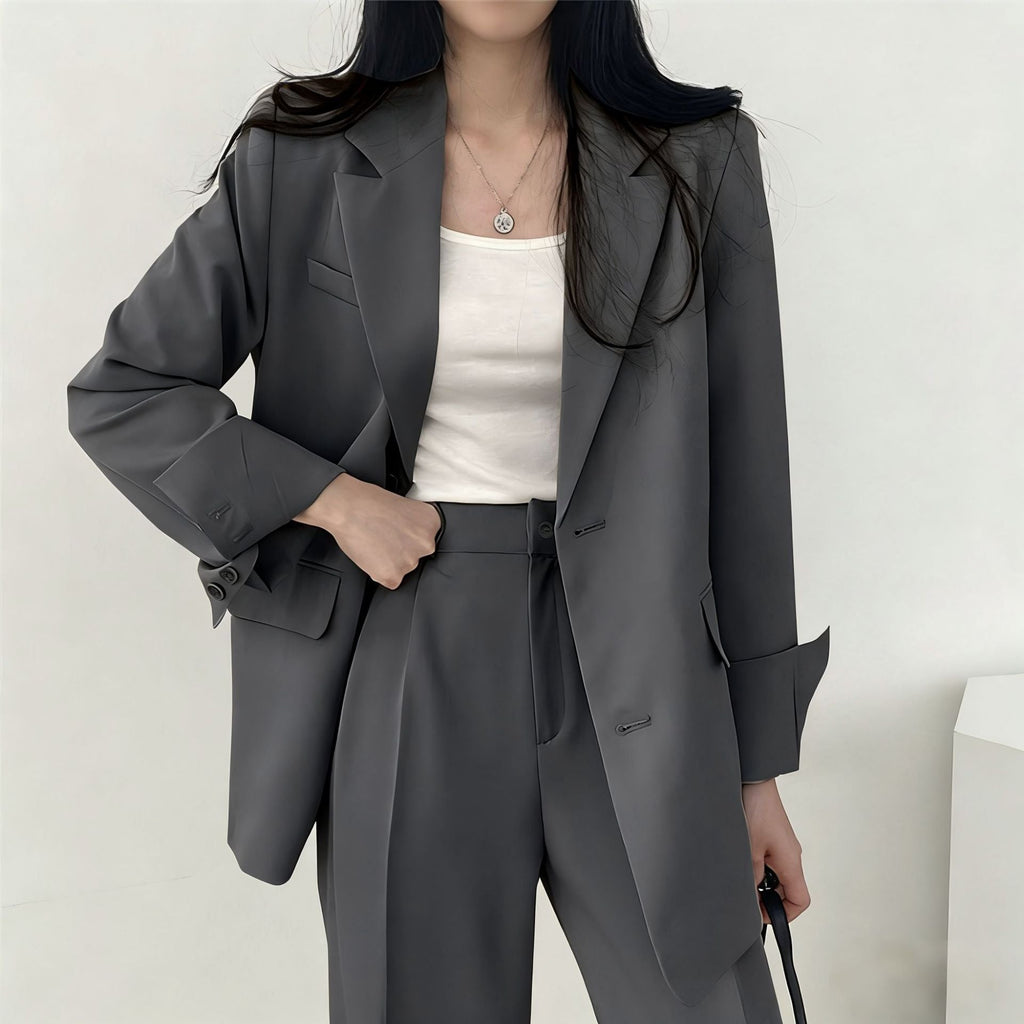 Pantalon en tissu élégant et taille haute pour femmes