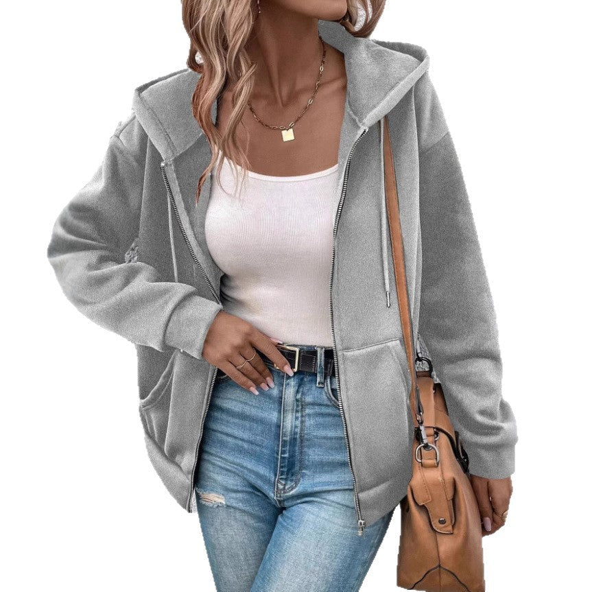 Veste à capuche douce et chaude pour femmes