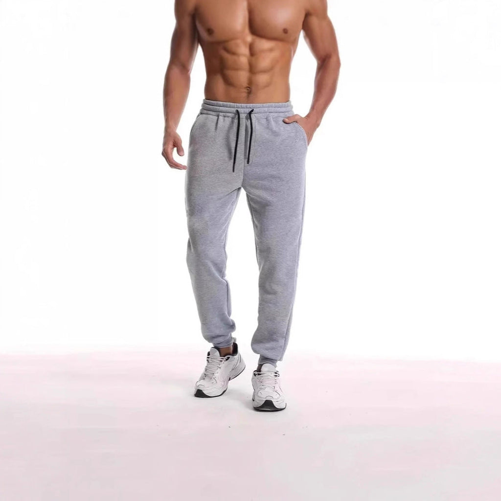 Pantalon de jogging unisexe nan athleisure avec polaire grattée à l'intérieur, cordon élastique et finitions côtelées aux chevilles Echo Archiv