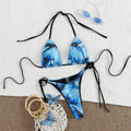 Ensemble de bikini triangle pour femmes avec design floral de papillon R&B