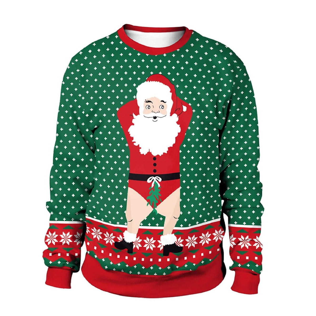 Sweat-shirt de Noël amusant pour femmes avec un motif unique de renne Echoarchiv