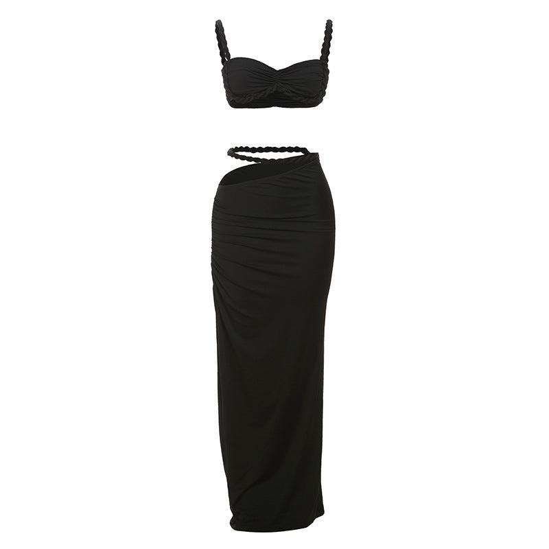 Ensemble de bikini pour femmes avec jupe portefeuille élégante R&B