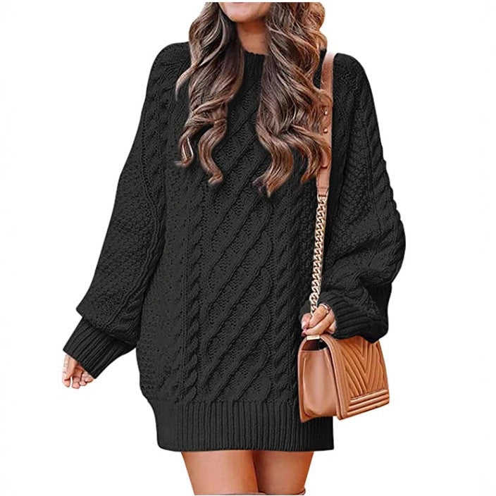 Pull Oversize Femme avec Détail en Tricot à Câbles