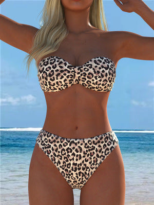 Bikini bandeau pour femmes avec imprimé animal de haute qualité et confort optimal R&B