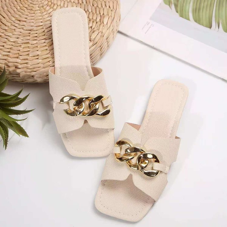 Mules pour femmes avec détail en chaîne R&B