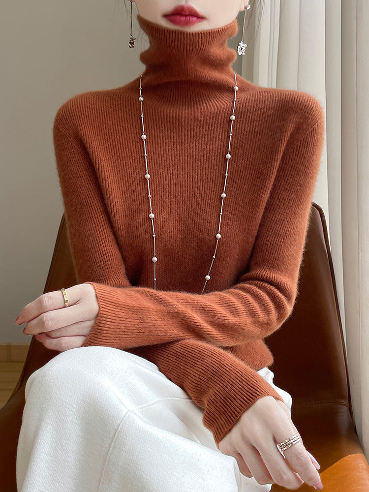 Pull col roulé slim fit pour femmes