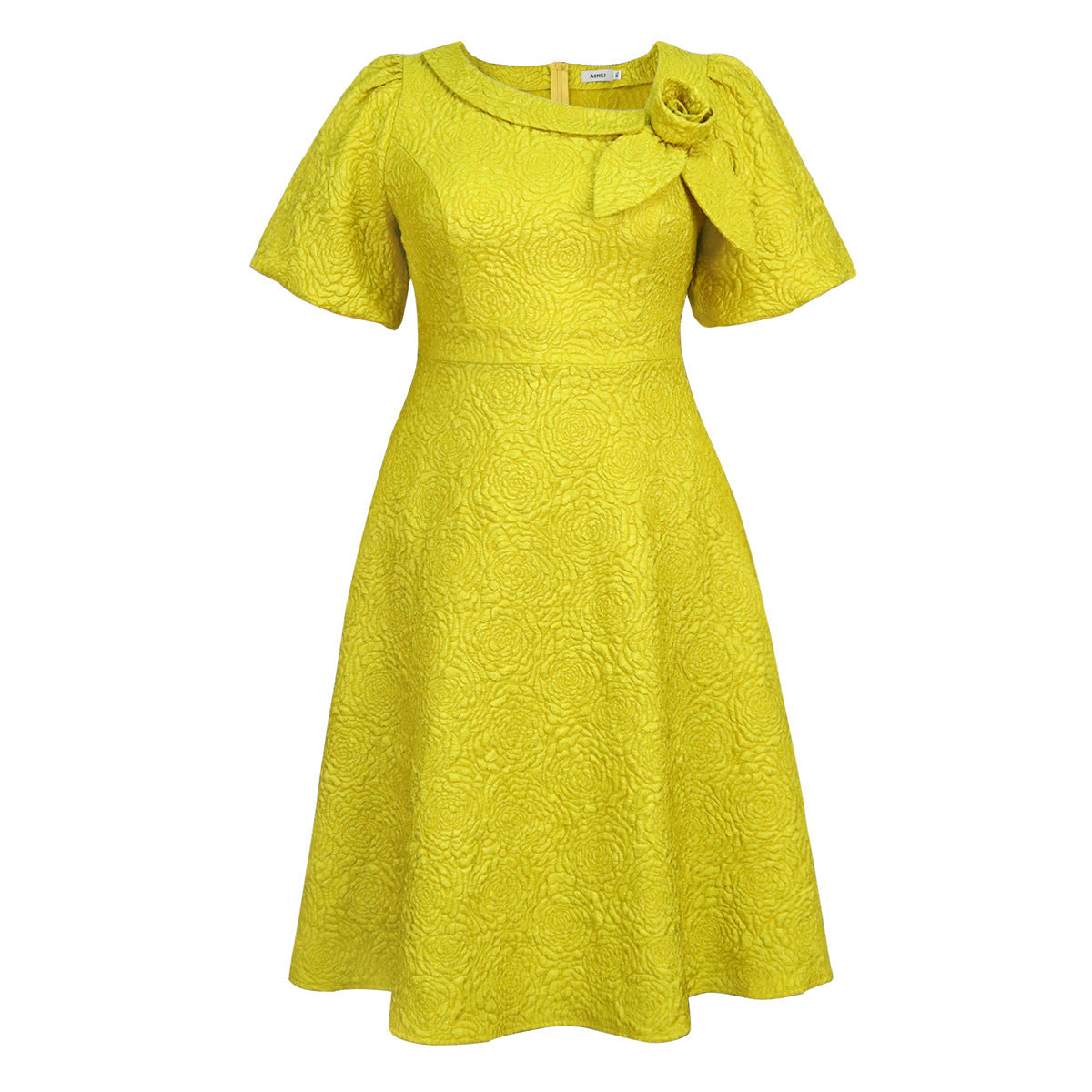 Robe pour femmes avec imprimé floral élégant et décoration en nœud R&B