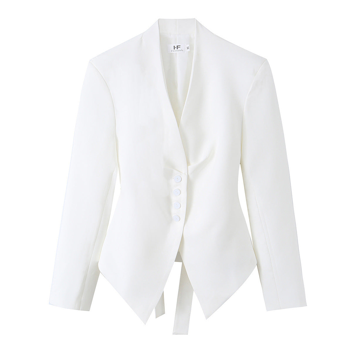 Blazer cintré pour femmes avec ourlet asymétrique et détail drapé Echo Archiv