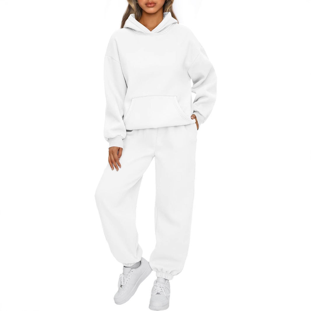 Ensemble Hoodie Oversized et Pantalon de Jogging pour Femmes en Mélange de Coton Doux Echo Archiv