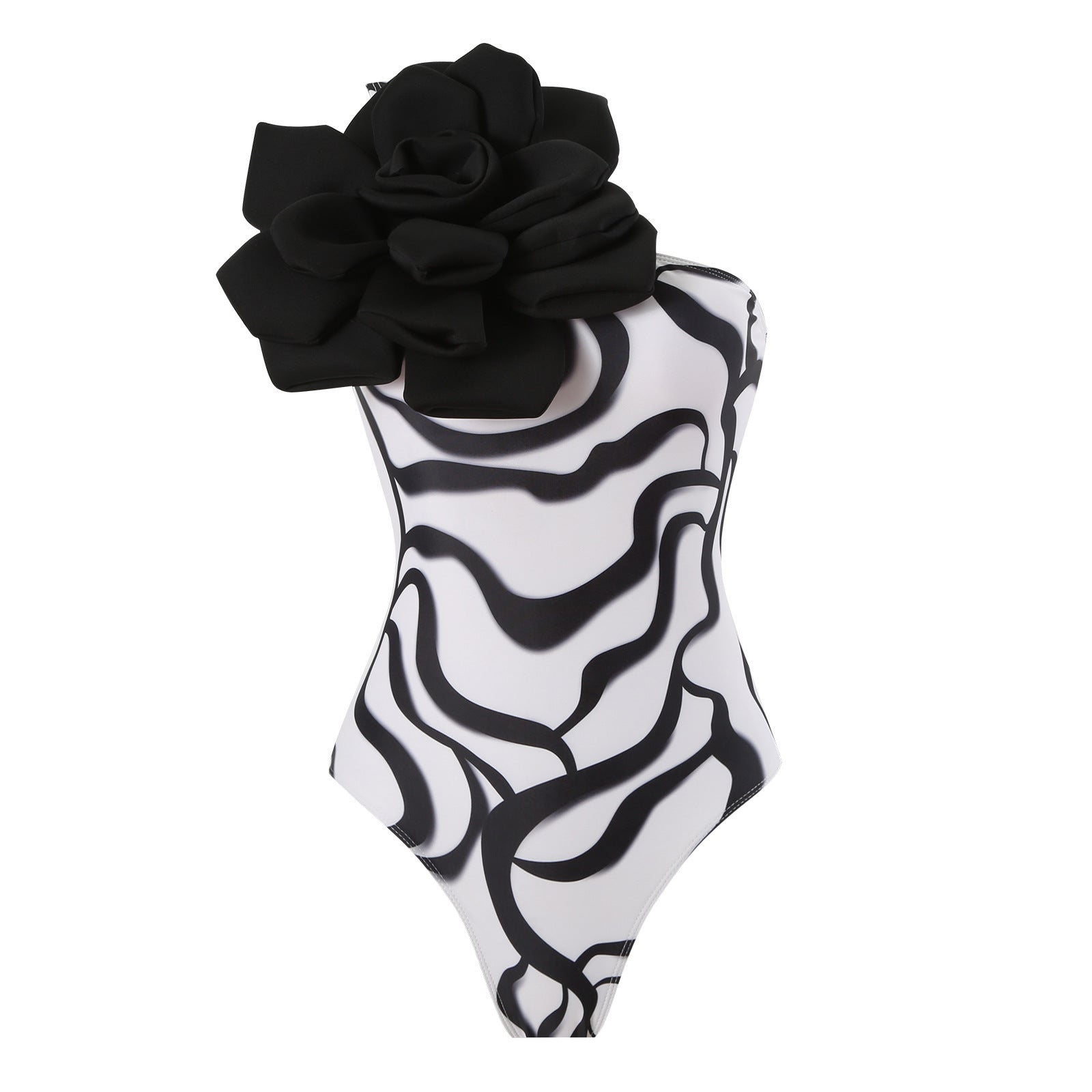 Maillot de bain élégant pour femmes avec détail floral et tunique de plage transparente Echo Archiv