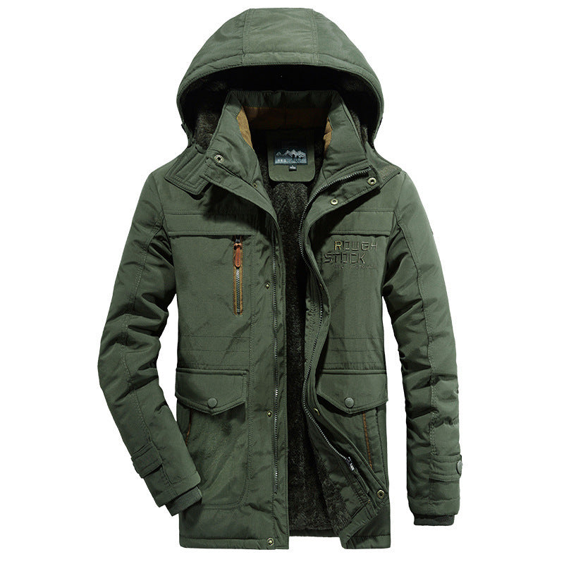 Veste de plein air imperméable pour hommes avec doublure en polaire