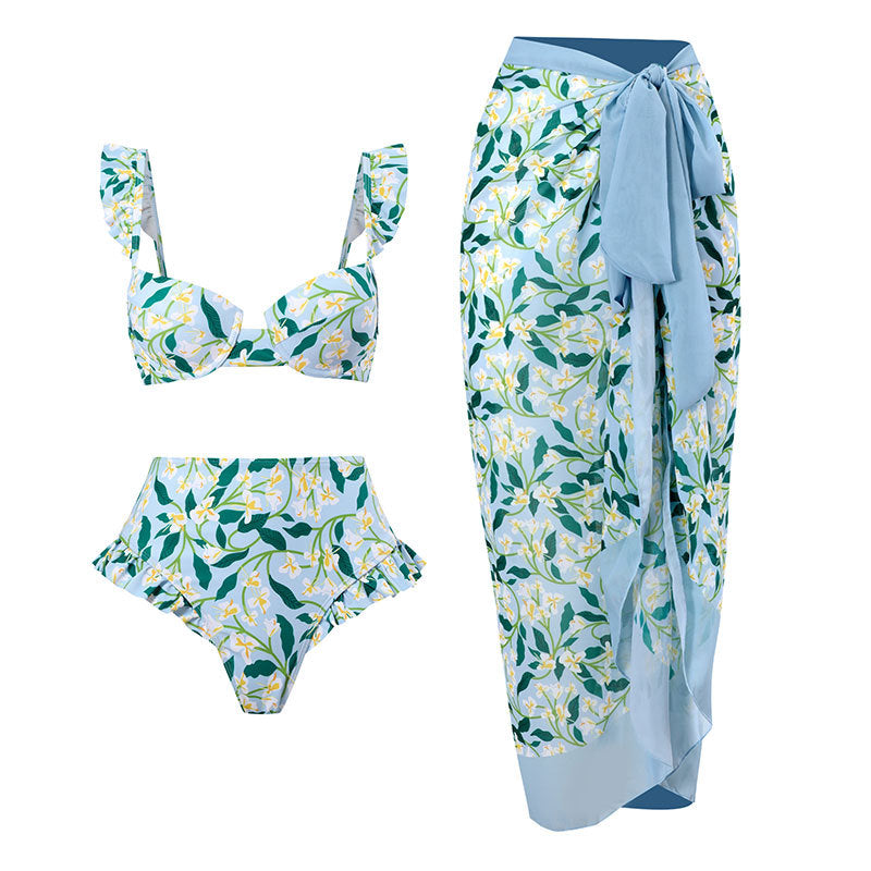 Jupe maxi femme avec motif floral et taille élastique Drune