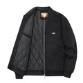 Veste bomber en velours côtelé matelassée pour hommes avec doublure matelassée et bords côtelés Echo Archiv