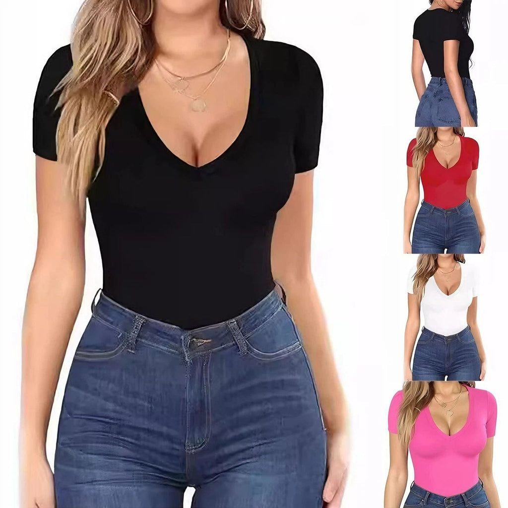 Body Femme avec décolleté en V profond R&B