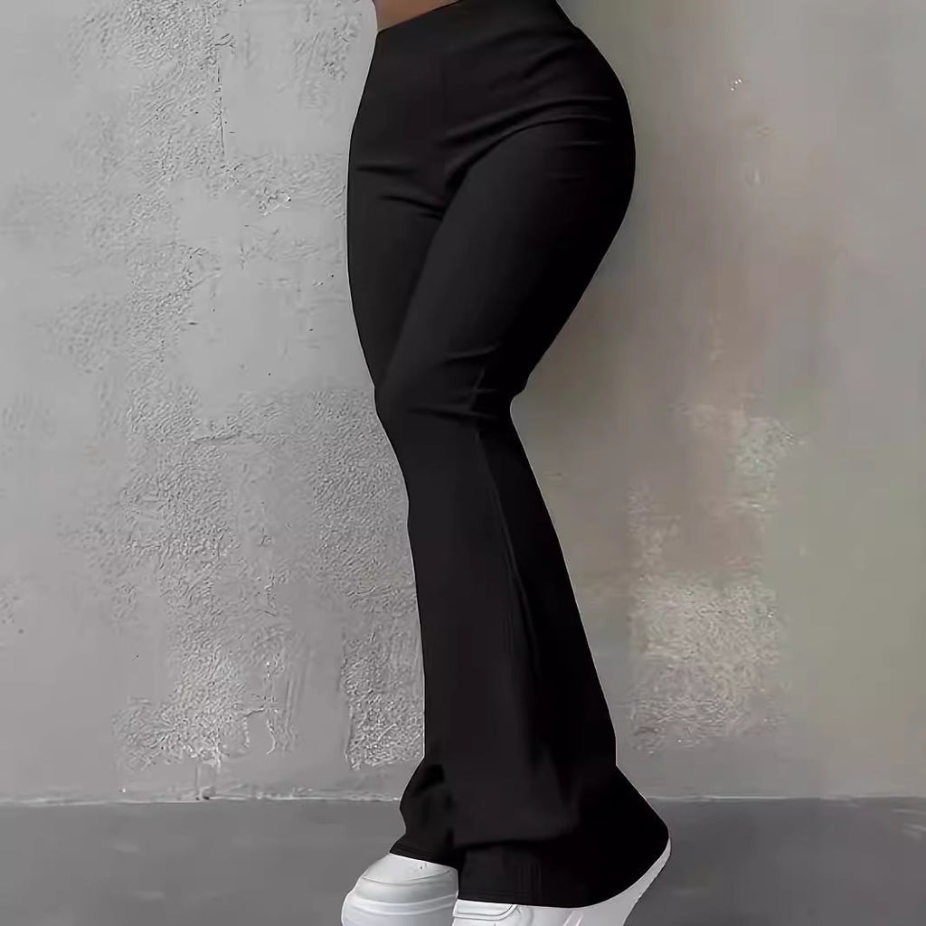 Pantalon Bootcut Taille Haute pour Femmes avec Coupe Sculptante Echoarchiv
