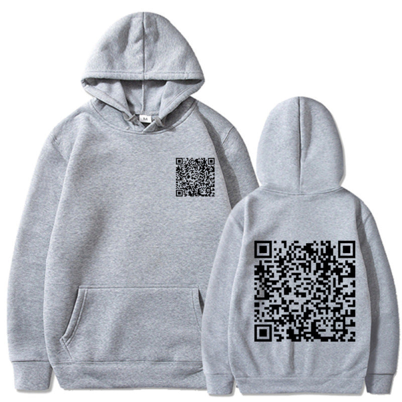 Sweat à capuche sportif pour femmes avec code QR Echoarchiv