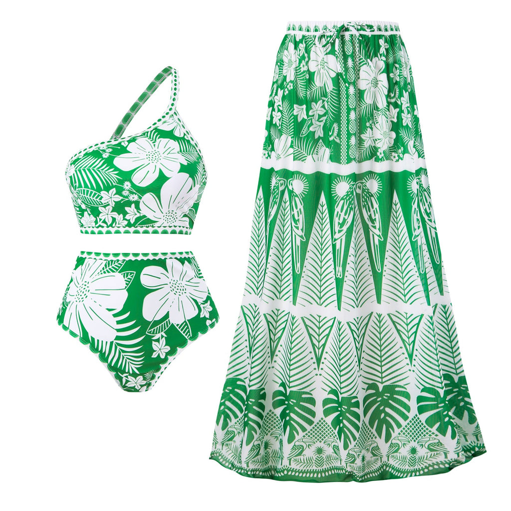 Jupe maxi femme avec imprimé floral et taille élastique Drune