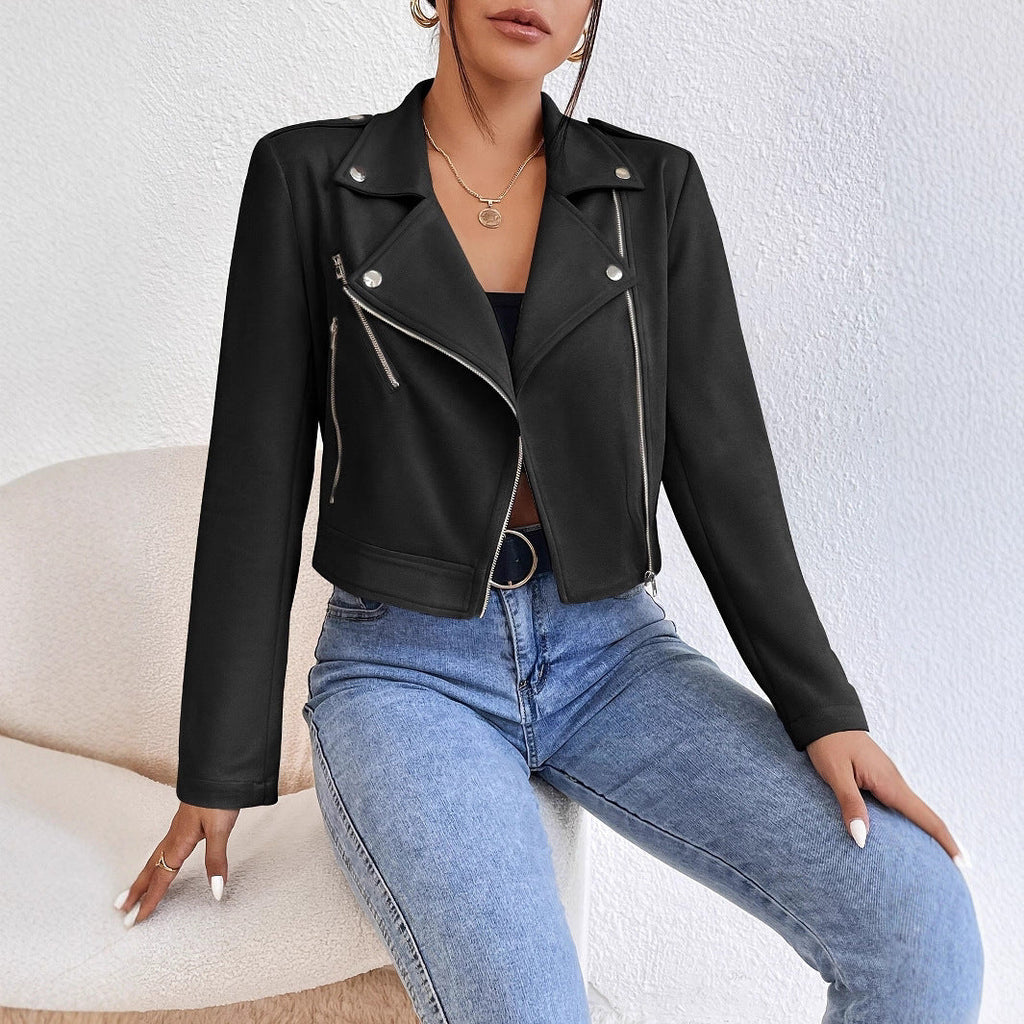 Veste Biker Femme en Similicuir