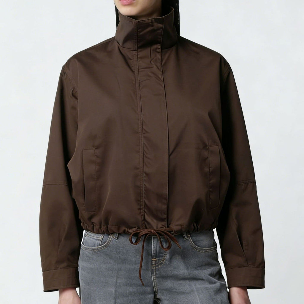 Veste Femme Tendance avec Col Montant