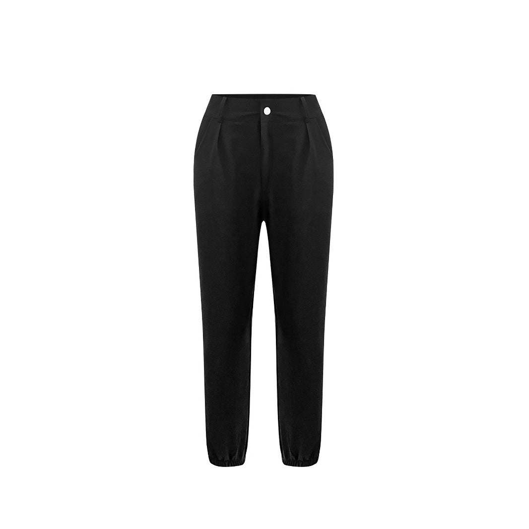 Pantalon chino taille haute pour femmes avec ourlet étroit Echoarchiv