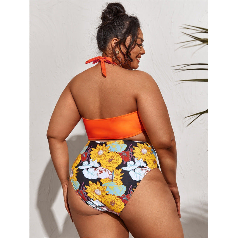 Bikini Femme de Haute Qualité avec Découpes et Slip Taille Haute R&B