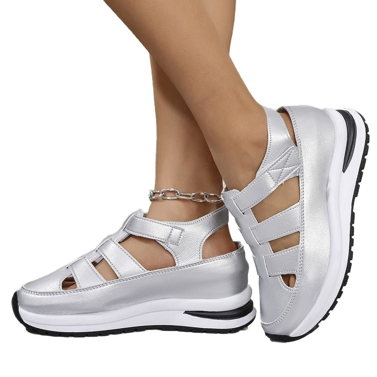 Sandales Sportives pour Femmes avec Structure en Maille Respirante et Semelle Antidérapante R&B