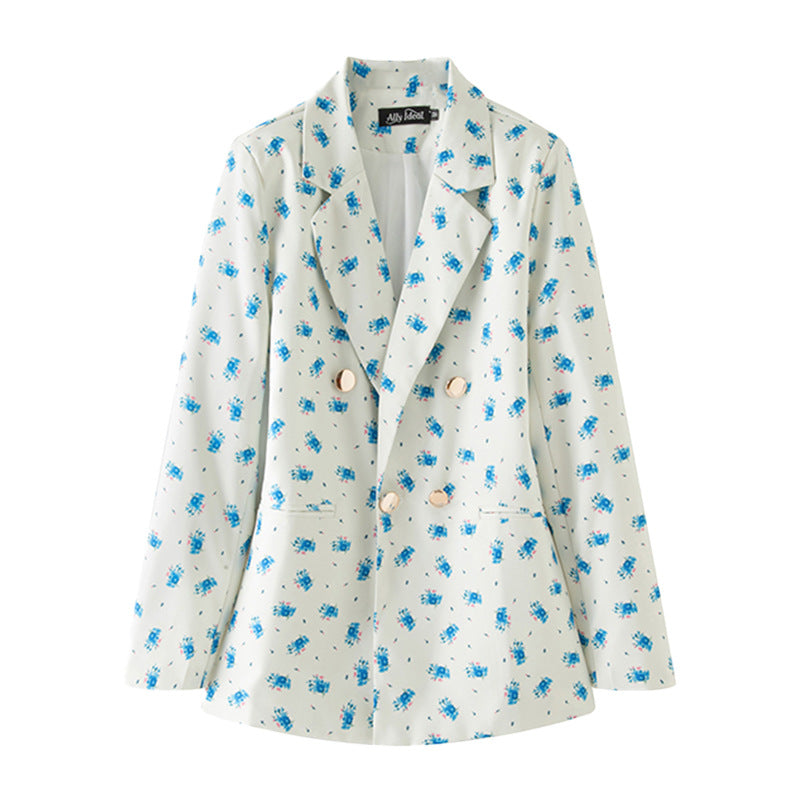 Blazer pour femme à motifs floraux