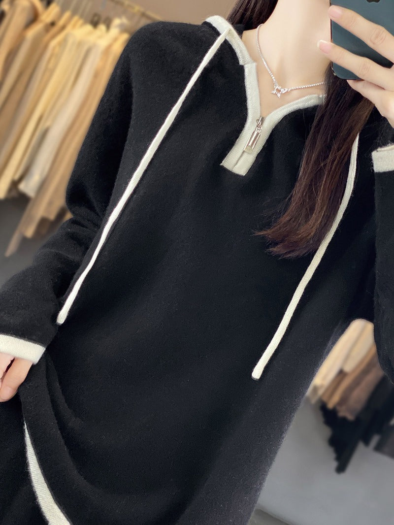 Ensemble pour femmes avec capuche, pantalons amples et poches