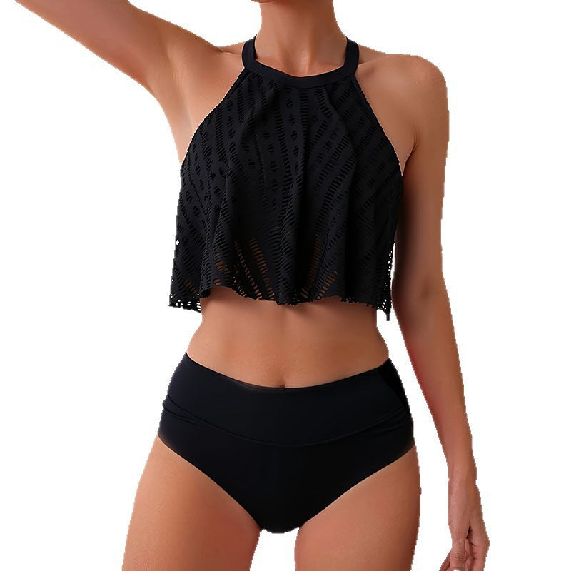 Maillot de bain femme taille haute avec coupe blouse tendance R&B