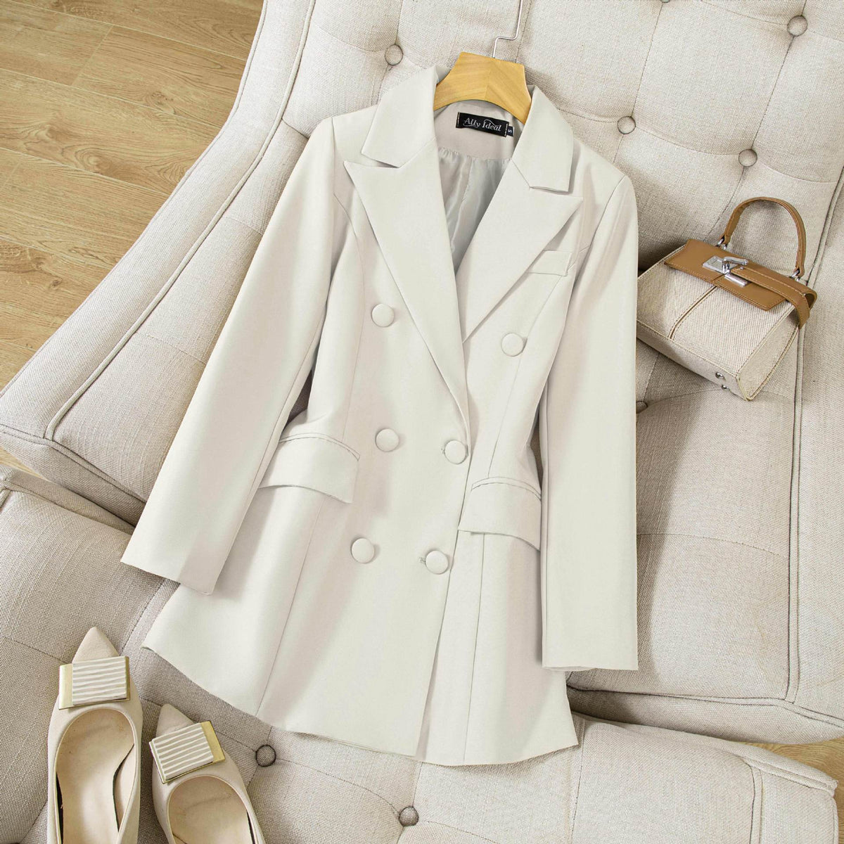 Blazer double boutonnage élégant et stylé pour femmes
