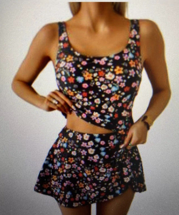 Ensemble Tankini Sportif Femme avec Jupe Flatteuse R&B