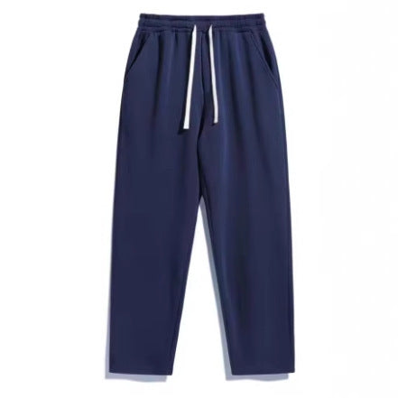 Pantalon de jogging unisexe décontracté à jambe droite avec taille élastique confortable, cordon de serrage contrastant et poches latérales Echo Archiv