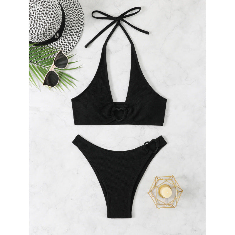 Bikini Femme Taille Haute avec Nœuds Décoratifs Echo Archiv