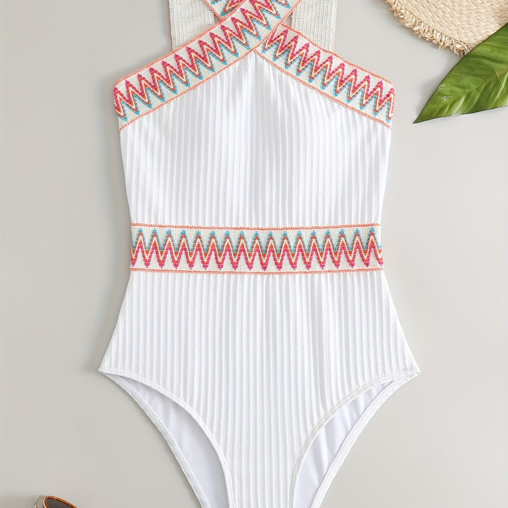 Maillot de bain sportif pour femmes avec taille haute R&B