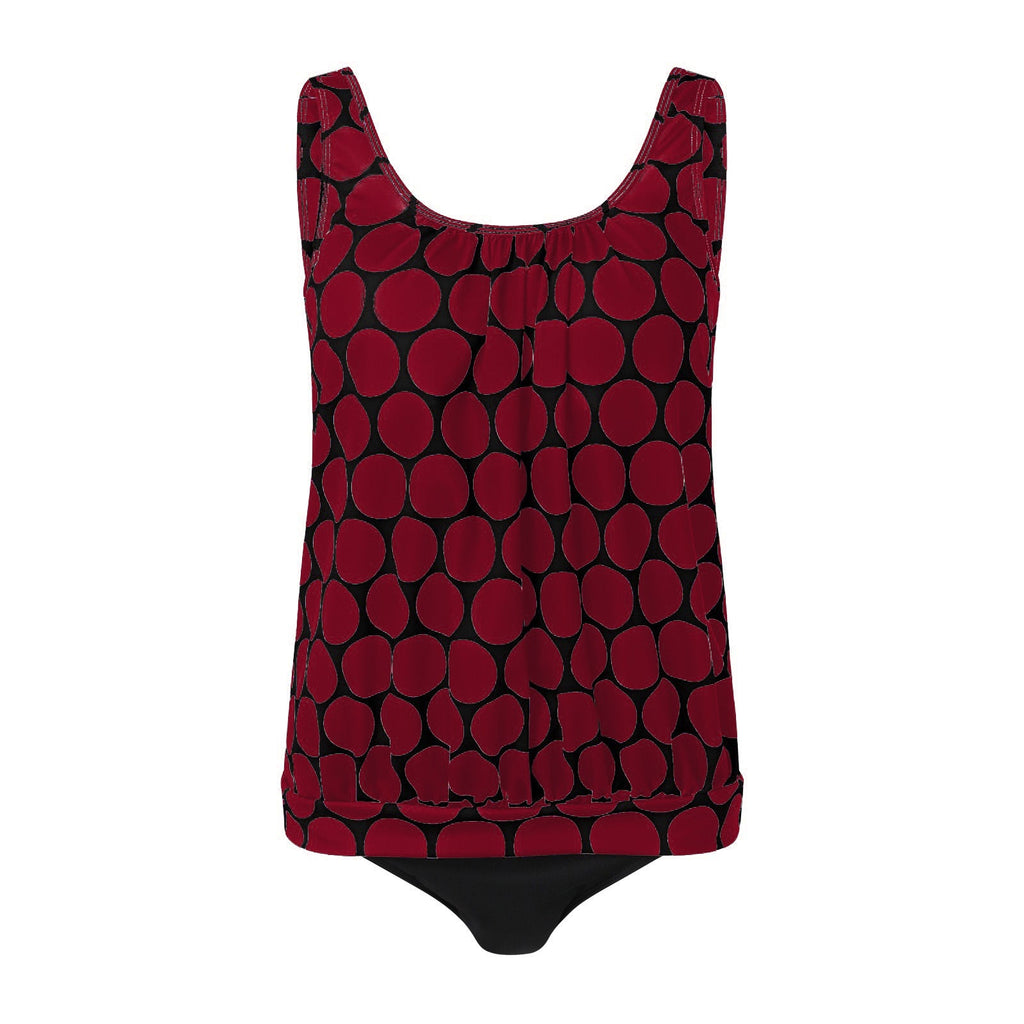 Tankini décontracté pour femmes avec taille haute et coupe élégante R&B