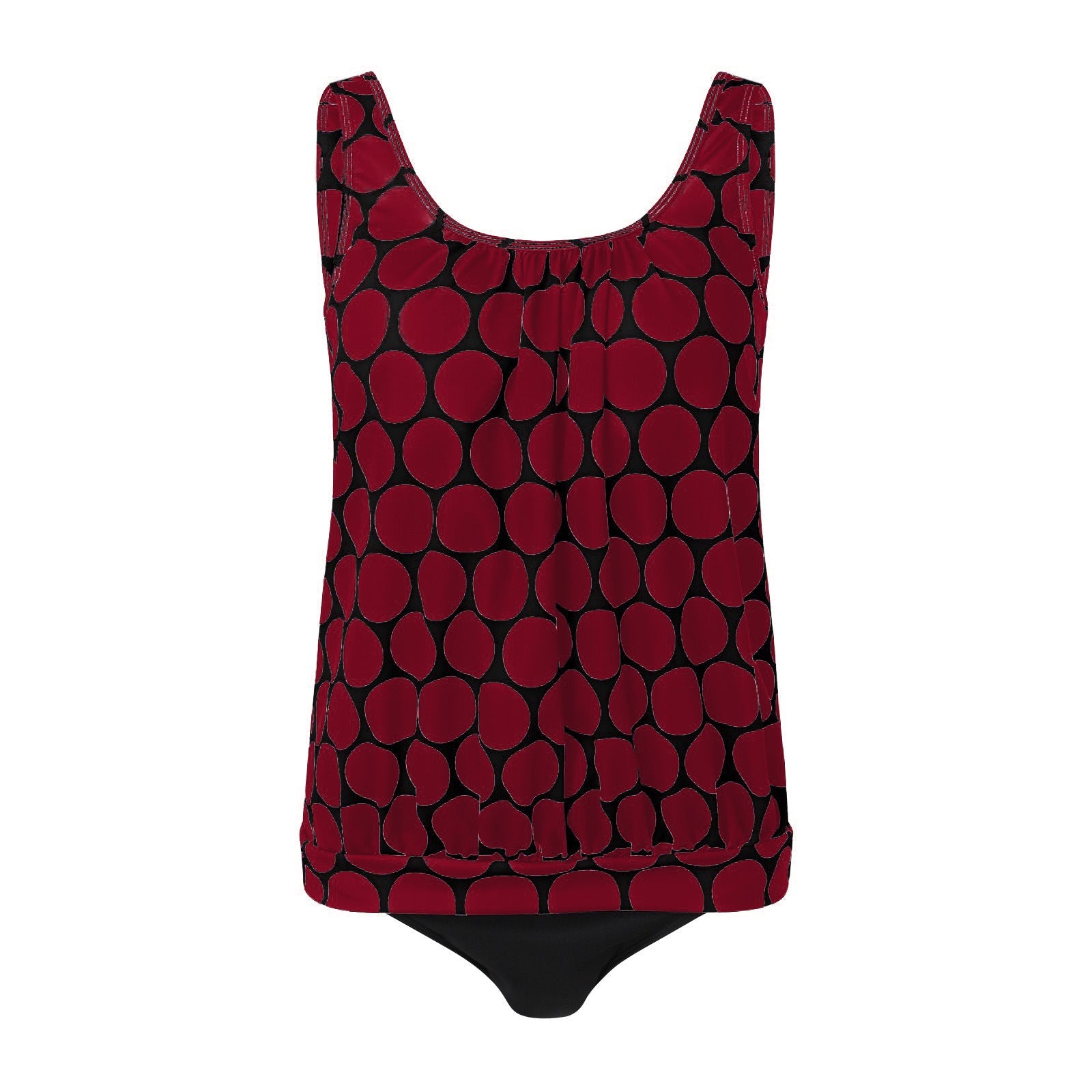 Tankini décontracté pour femmes avec taille haute et coupe élégante R&B