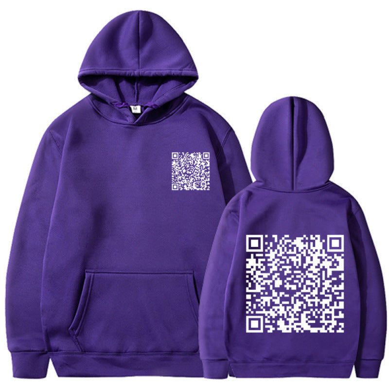 Sweat à capuche sportif pour femmes avec code QR Echoarchiv