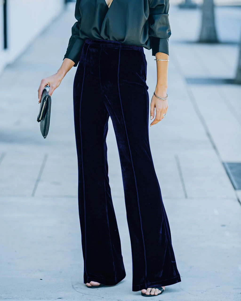 Pantalon Velours Élégant et Doux pour Femmes
